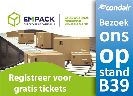 Bezoek Condair tijdens de Empack op stand B39