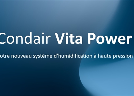 COMMUNIQUÉ DE PRESSE Condair lance les Vita Power & Spray Heads, la nouvelle génération de systèmes